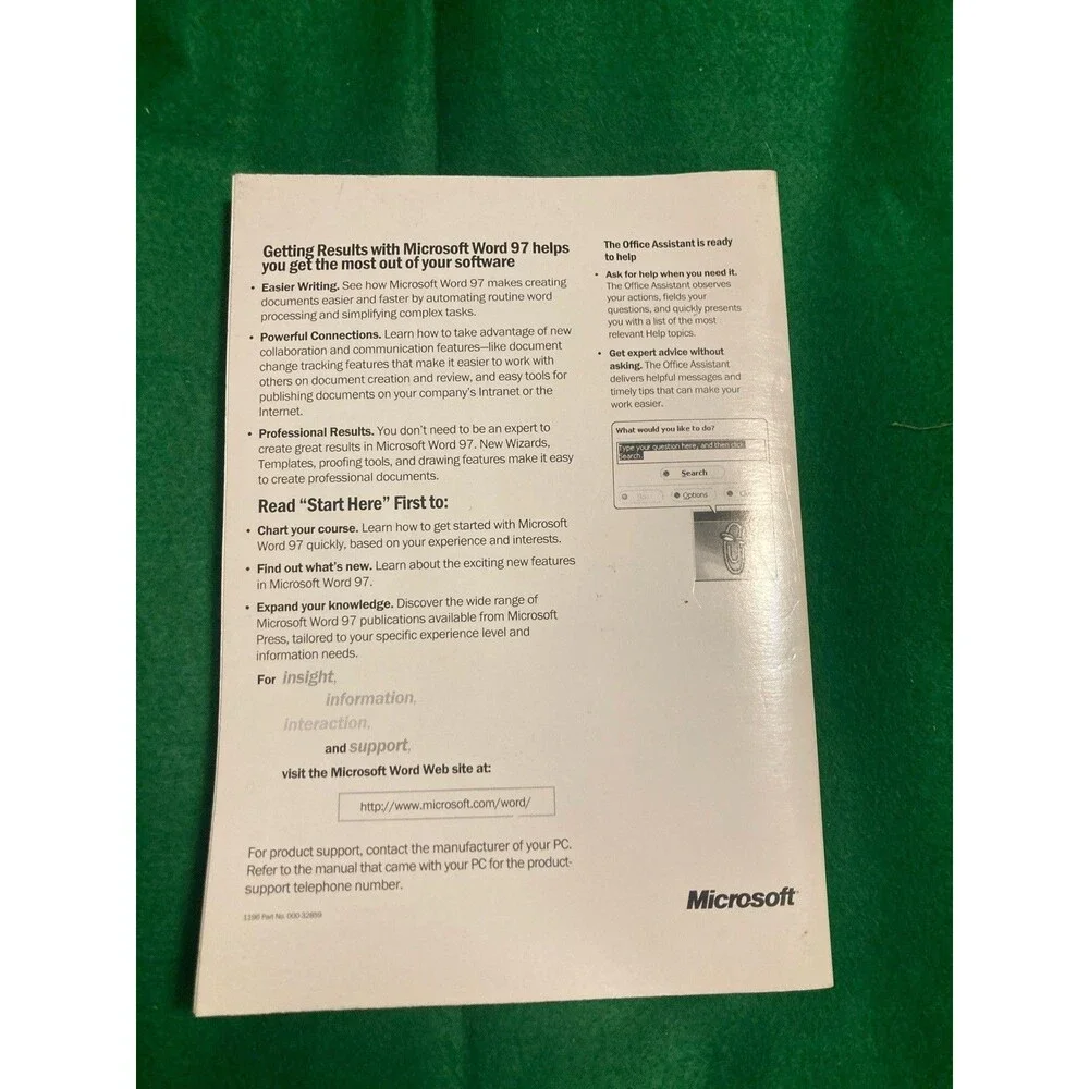 Getting Results with Microsoft Word 97 Windows 1995-96 Manual